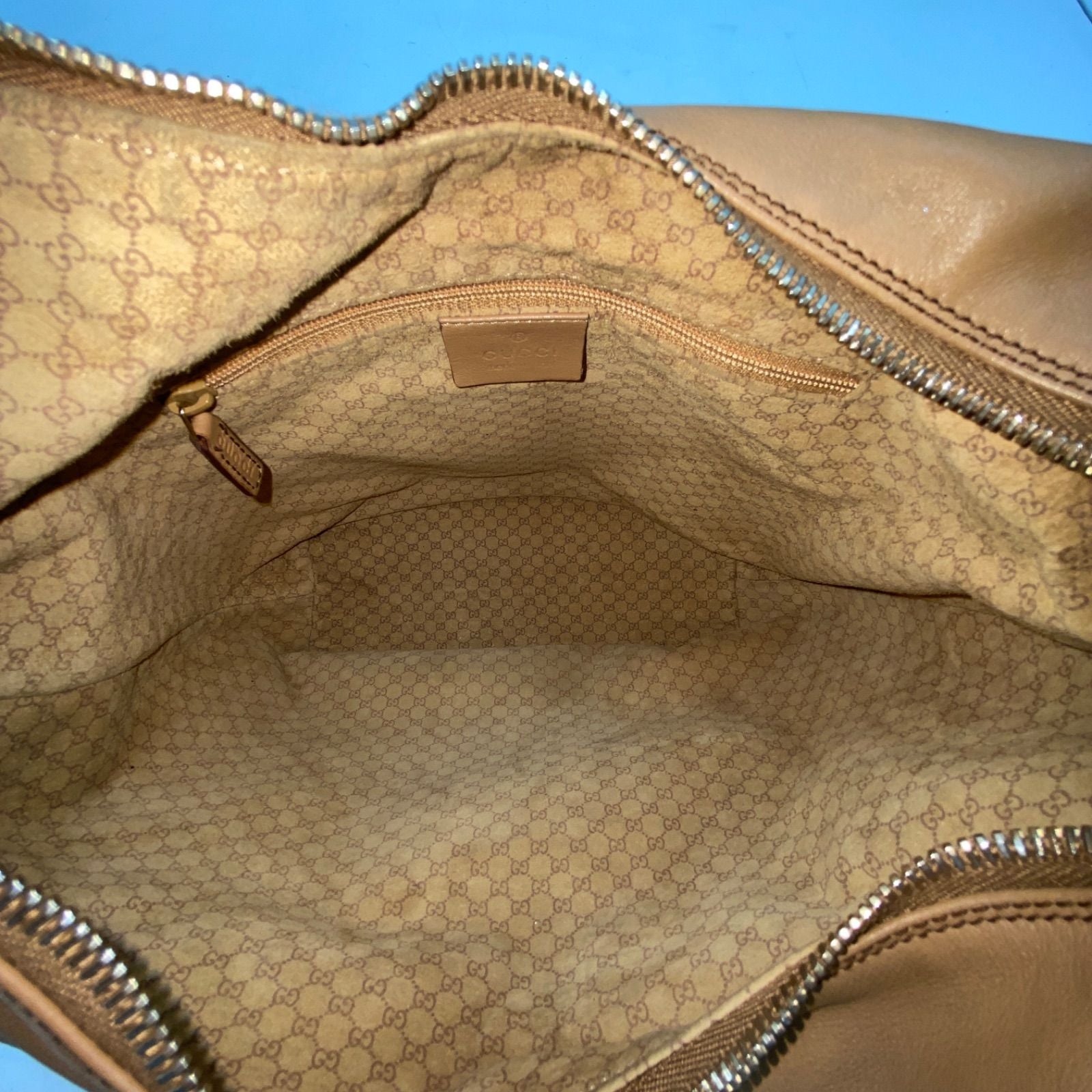 Gucci Handbag Shoulder Leather Beige Travel — view 8