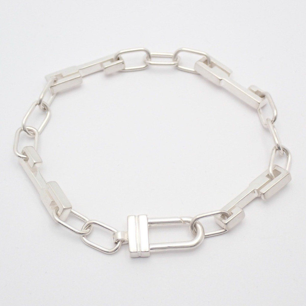 Gucci Key Motif Chain Bracelet 925 Sterling Silver Pawn — view 2