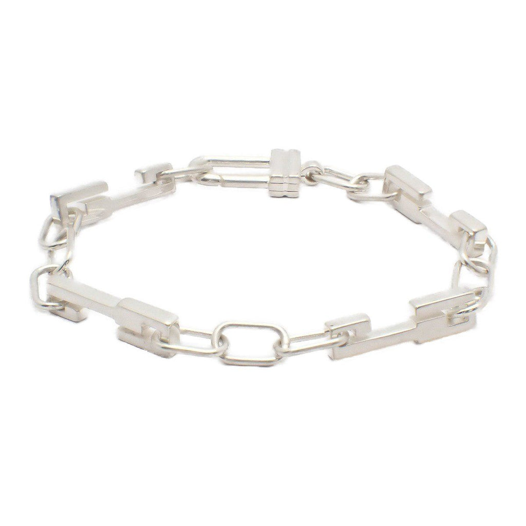 Gucci Key Motif Chain Bracelet 925 Sterling Silver Pawn