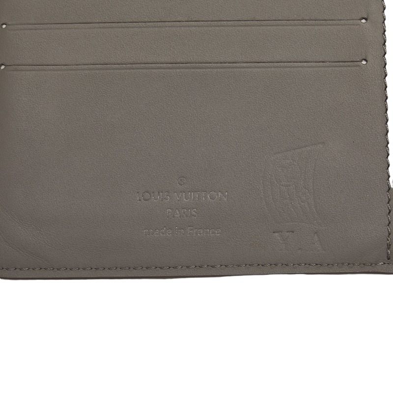 Louis Vuitton Aerogram Portefeuille Multiple Card Case Bifold Wallet Gray — view 7