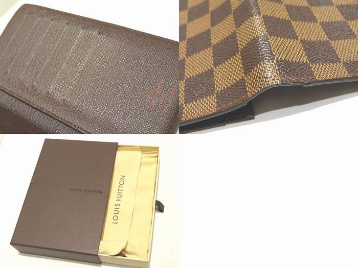 Louis Vuitton Billfold Yes Card Holder Cles Wallet Damier Ebene Brown — view 3