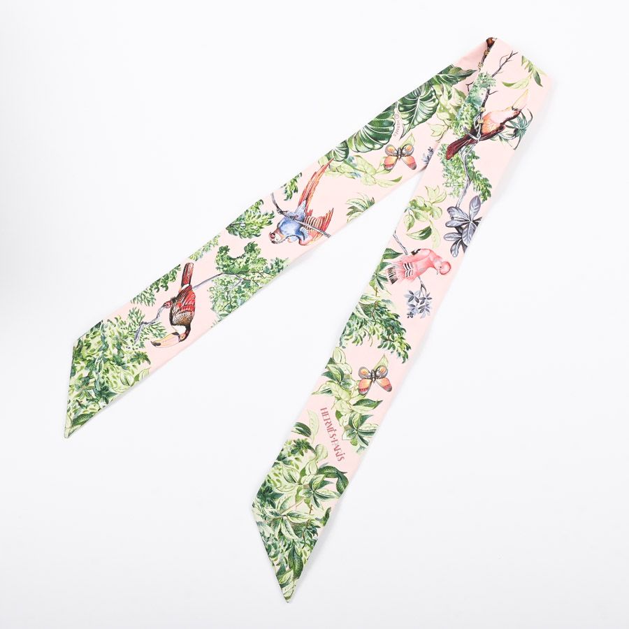 Hermes Scarf Twilly Scarves Pink — view 2