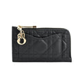 Dior Card Case Lady Dior Cosmos Zip Holder