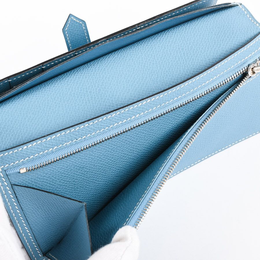 Hermes Wallet Bearn Blue — view 7