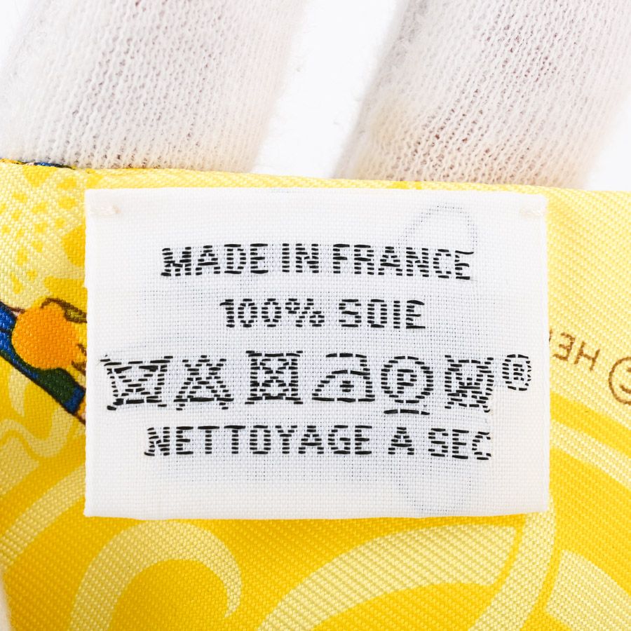 Hermes Scarf Twilly Scarves Yellow — view 5