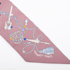Hermes Scarf Twilly Scarves Brown — view 3