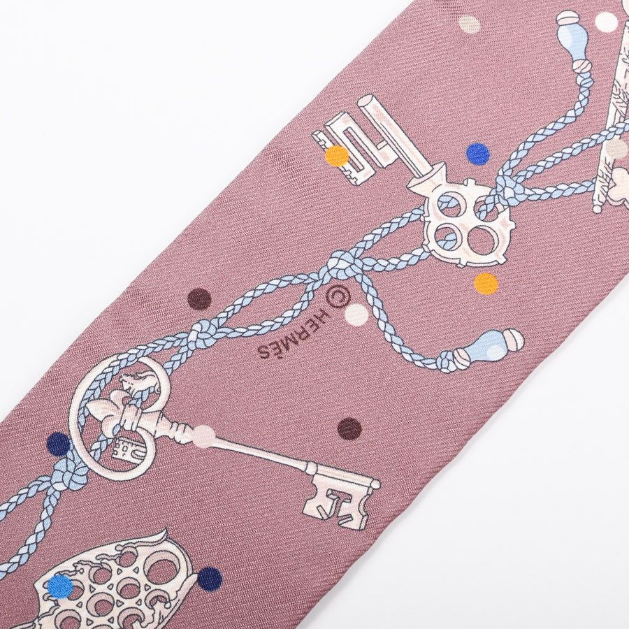 Hermes Scarf Twilly Scarves Brown — view 4