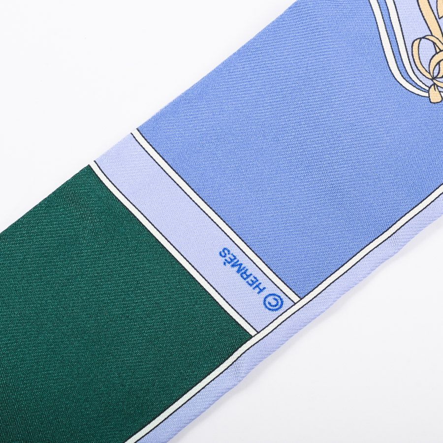 Hermes Scarf Twilly Scarves Blue — view 4