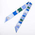 Hermes Scarf Twilly Scarves Blue — view 2