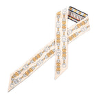 Hermes Scarf Twilly Scarves Cream
