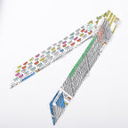 Hermes Scarf Twilly Scarves White — view 2