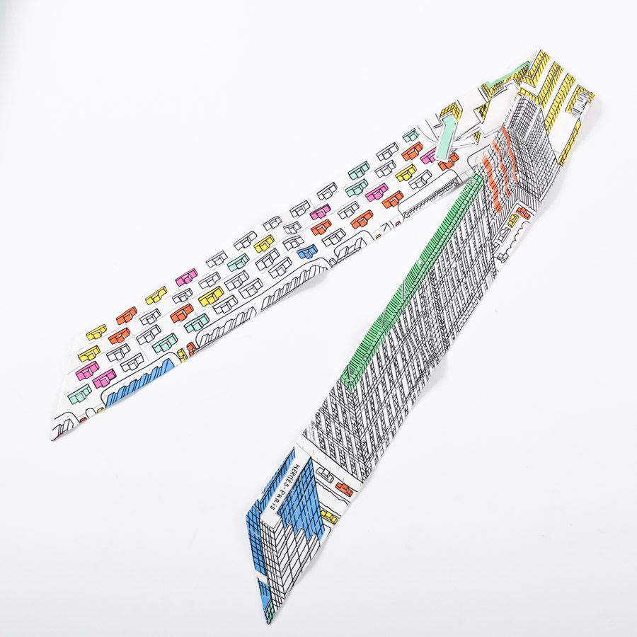 Hermes Scarf Twilly Scarves White — view 2