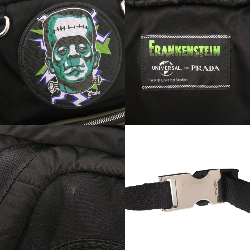 Prada Frankenstein Universal Collaboration Nylon Black Backpack — view 7