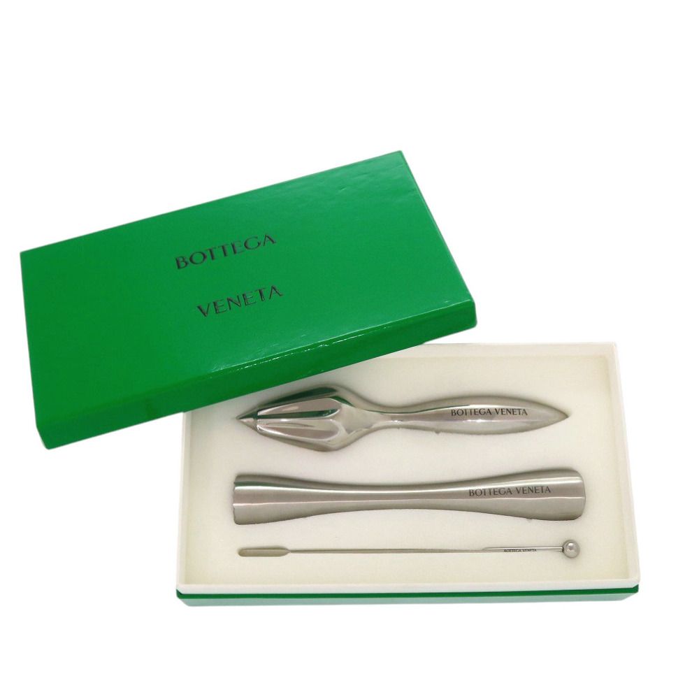 Bottega Veneta Barstool Squeezer Pestle Bar Set Stainless Steel Silver Shoulder — view 2