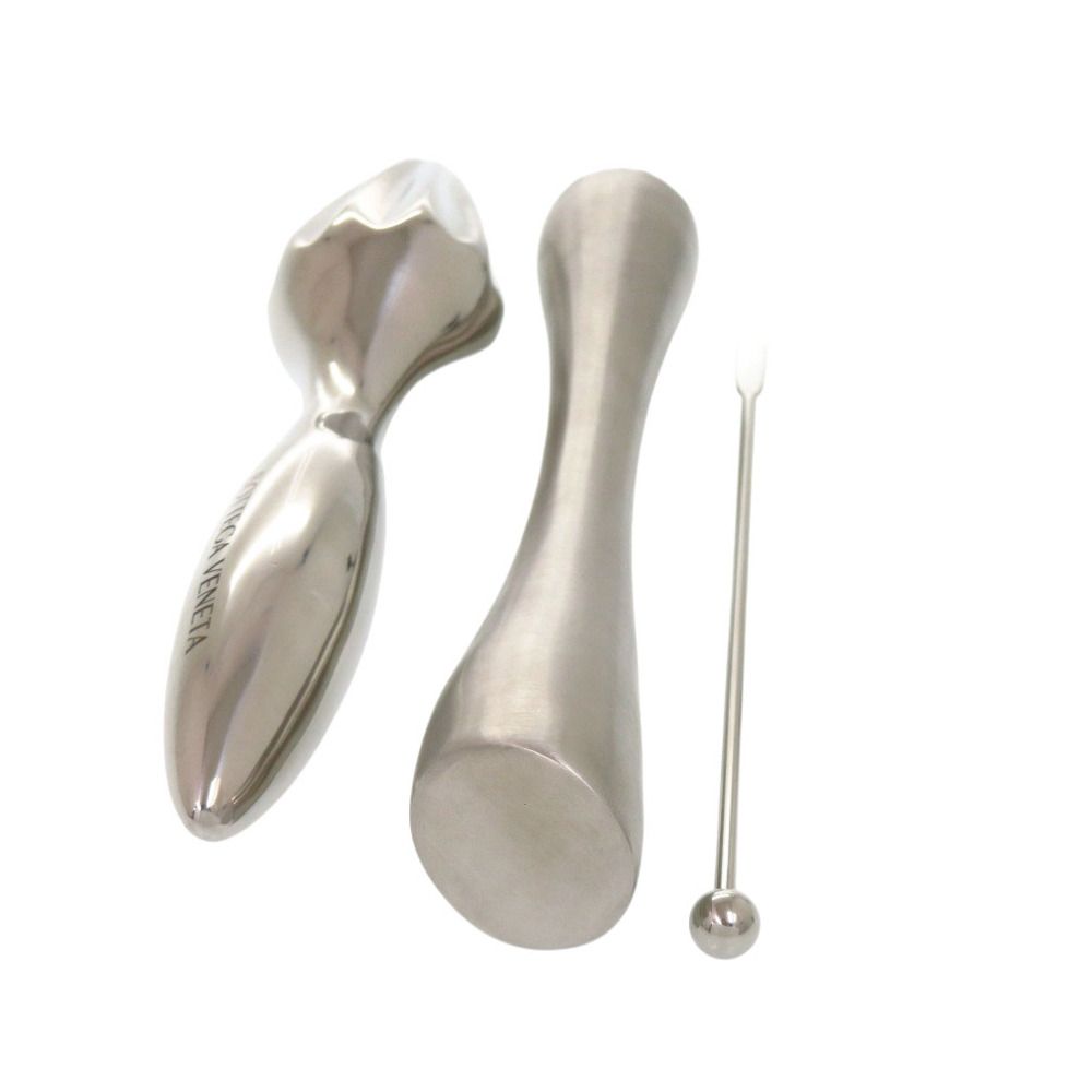 Bottega Veneta Barstool Squeezer Pestle Bar Set Stainless Steel Silver Shoulder — view 5