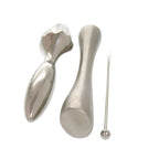 Bottega Veneta Barstool Squeezer Pestle Bar Set Stainless Steel Silver Shoulder — view 5
