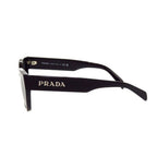 Prada Cat Eye Logo Black Acetate Sunglasses Eyewear — view 3
