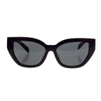 Prada Cat Eye Logo Black Acetate Sunglasses Eyewear