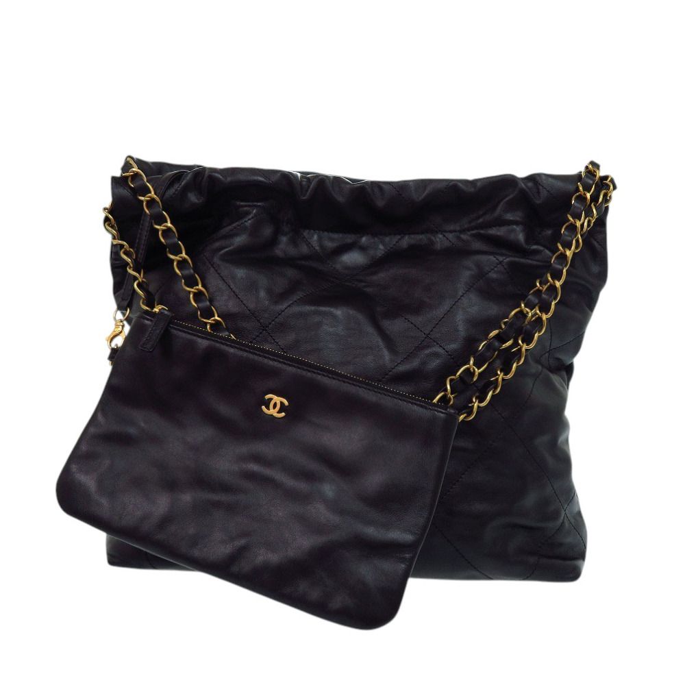Chanel 22 Small Calf Black Shoulder — view 2