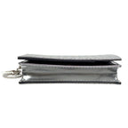 Dior Micro Cannage Card Case Patent Silver Square Octagon — view 3