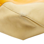 Celine Horizontal Cabas Shoulder Bag Tote Yellow Beige Leather — view 5