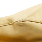 Celine Horizontal Cabas Shoulder Bag Tote Yellow Beige Leather — view 8