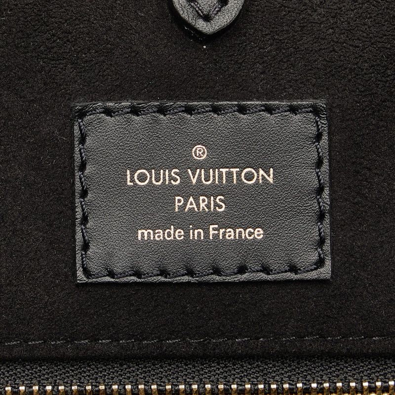 Louis Vuitton Monogram Fold Tote 2-Way Shoulder Bag Wine Red Leather — view 9
