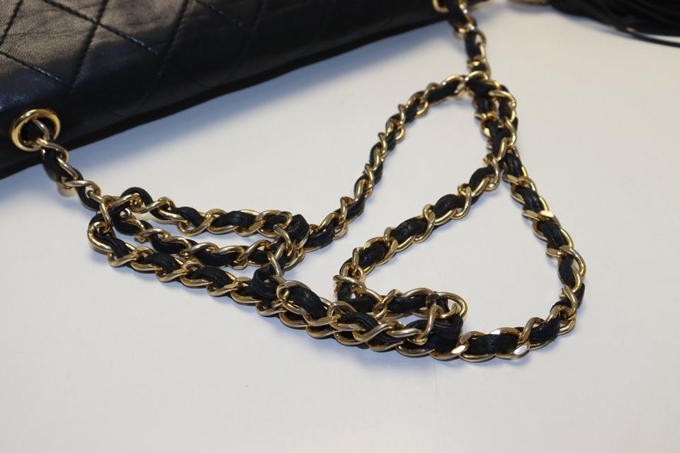 Chanel Quilted Fringe GD Leather Chain Shoulder — view 9
