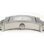Hermes Watch Diamond Bezel Index Square White Shelldial SS — view 2