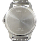 Gucci Watch Timeless 126.3 Diamante Gray Dial Mesh Date SS — view 4