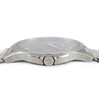 Gucci Watch Timeless 126.3 Diamante Gray Dial Mesh Date SS — view 2