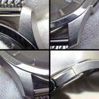 Gucci Watch Timeless 126.3 Diamante Gray Dial Mesh Date SS — view 6