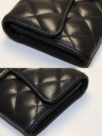 Chanel Quilted GD Leather Bifold Wallet — view 8