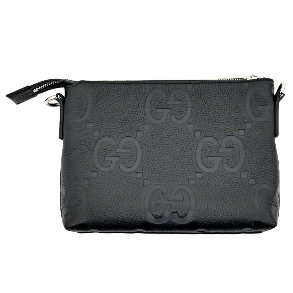 Gucci Bag Small Messenger Black Jumbo GG Leather Mini — view 2