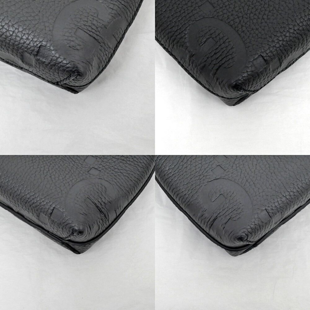 Gucci Bag Small Messenger Black Jumbo GG Leather Mini — view 5