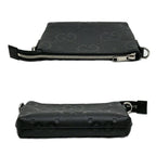 Gucci Bag Small Messenger Black Jumbo GG Leather Mini — view 4