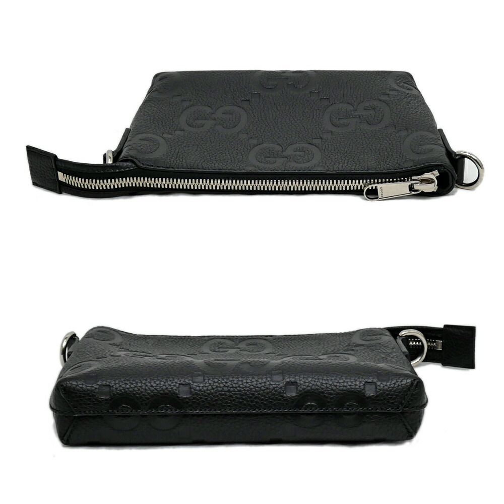 Gucci Bag Small Messenger Black Jumbo GG Leather Mini — view 4