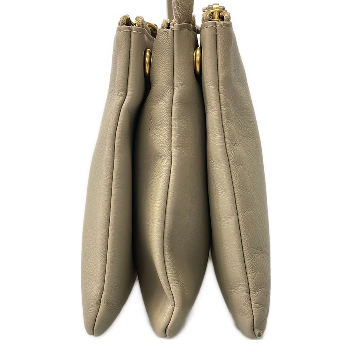 Celine Shoulder Bag Trio Large Beige Leather — view 2