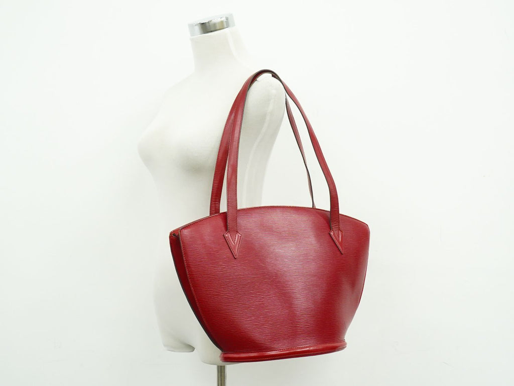 Louis Vuitton LV Saint Jacques Shopping Epi Leather Shoulder Bag Tote Castilian — view 6
