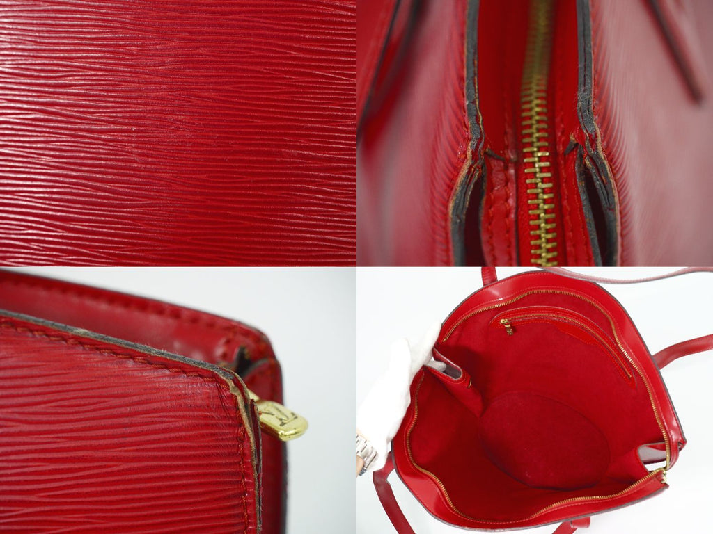 Louis Vuitton LV Saint Jacques Shopping Epi Leather Shoulder Bag Tote Castilian — view 8