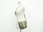 Saint Laurent YSL Giraffe Pattern Shoulder Bag Pochette Gray Beige — view 6
