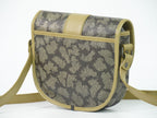 Saint Laurent YSL Giraffe Pattern Shoulder Bag Pochette Gray Beige — view 2