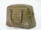 Fendi Zucchino Mini Boston Bag Brown — view 2