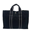 Hermes Handbag Fourre Tout Canvas Black