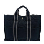 Hermes Handbag Fourre Tout Canvas Black