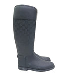 Gucci Rain Shoes GG Pattern Rubber Black — view 3