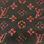 Louis Vuitton Echarpe Giant Monogram Jungle Wool Silk Scarf Black — view 4