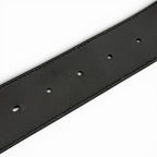 Gucci Leather GG Pattern Interlocking Buckle Wide Belt Black Silver — view 8