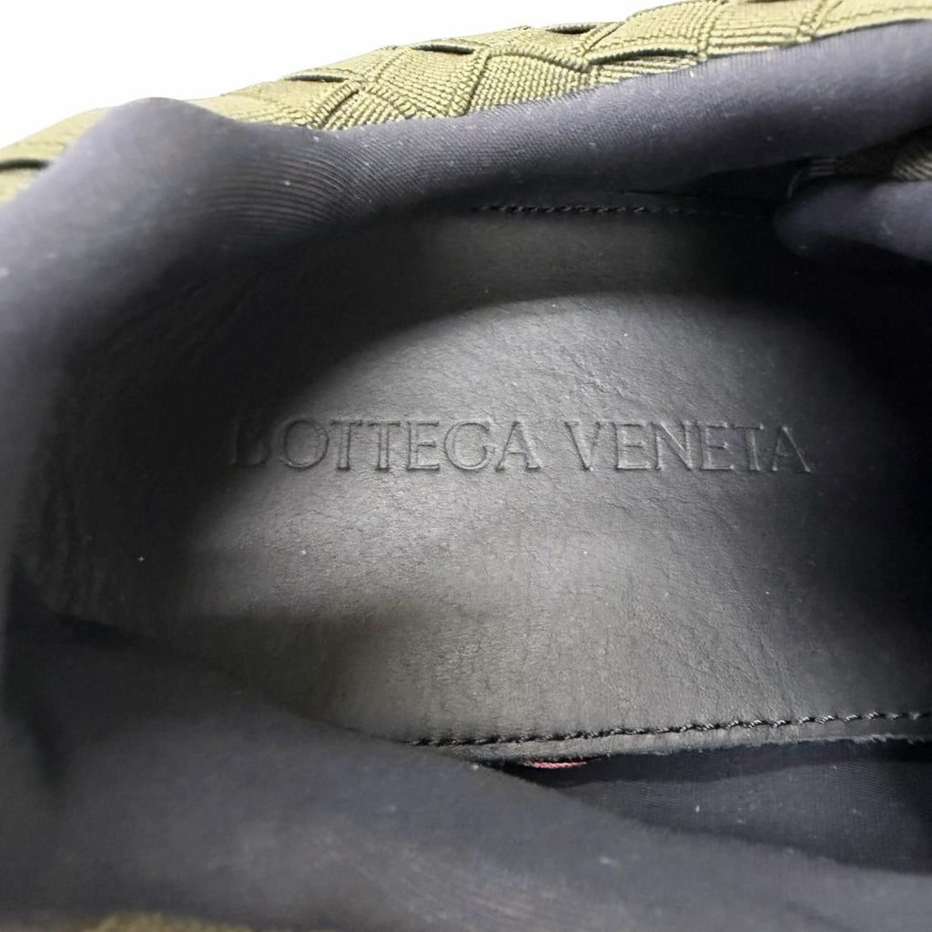 Bottega Veneta Lace Up Logo Low Cut Sneakers Khaki 41 Recommended — view 6