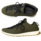 Bottega Veneta Lace Up Logo Low Cut Sneakers Khaki 41 Recommended — view 3
